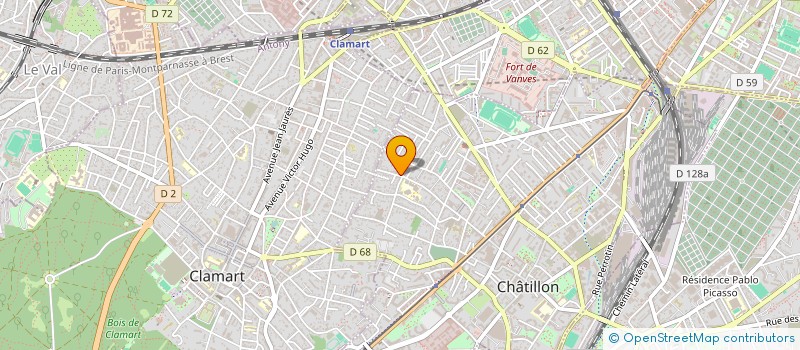 localisation de l'entreprise MONSIEUR ROMAIN LE NOAC'H  CHATILLON