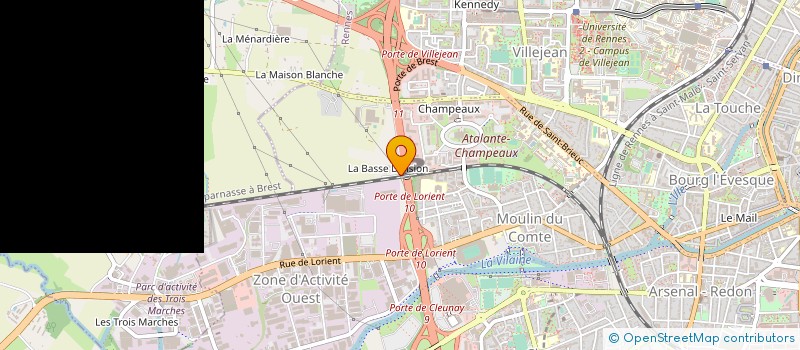 localisation de l'entreprise MONSIEUR ROMAIN LE PALUD  RENNES