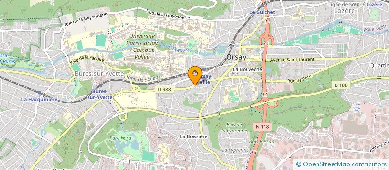 localisation de l'entreprise MONSIEUR ROMAIN LE POL MARTIN  ORSAY