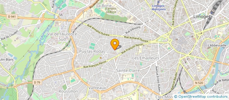 localisation de l'entreprise MONSIEUR ROMAIN LECLAIRCIE à LIMOGES