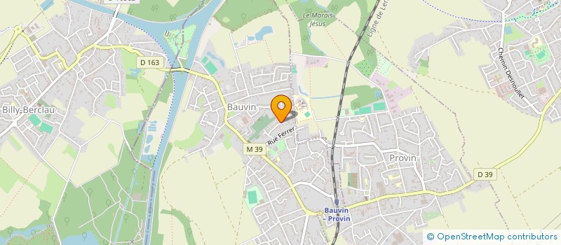 localisation de l'entreprise MONSIEUR ROMAIN LECOMPT  BAUVIN