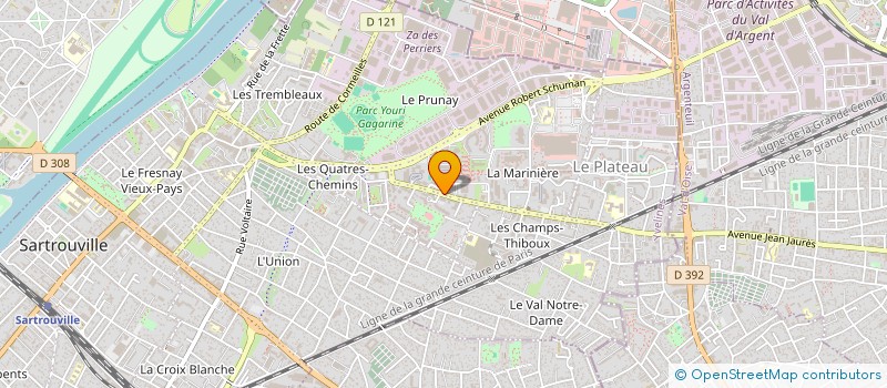 localisation de l'entreprise MONSIEUR ROMAIN LECOMTE  SARTROUVILLE