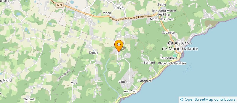 localisation de l'entreprise MONSIEUR ROMAIN LECOQ  CAPESTERRE-DE-MARIE-GALANTE