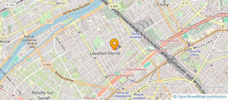 localisation de l'entreprise MONSIEUR ROMAIN LEDON à LEVALLOIS-PERRET