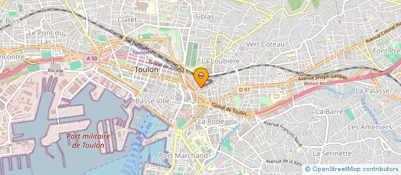 localisation de l'entreprise MONSIEUR ROMAIN LEFEVRE  TOULON