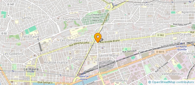 localisation de l'entreprise MONSIEUR ROMAIN LEFEVRE  LE HAVRE