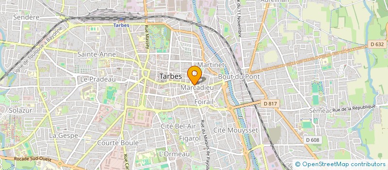 localisation de l'entreprise MONSIEUR ROMAIN LEFEVRE  TARBES