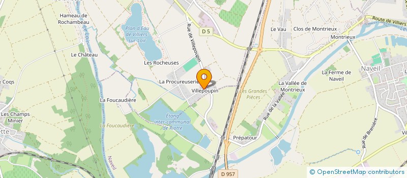 localisation de l'entreprise MONSIEUR ROMAIN LEFEVRE  VILLIERS-SUR-LOIR