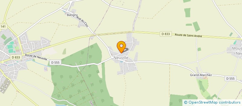 localisation de l'entreprise MONSIEUR ROMAIN LEFRANCOIS  MOUSSEAUX-NEUVILLE