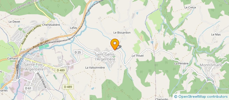 localisation de l'entreprise MONSIEUR ROMAIN LEGER  SAINT-GENIS-L'ARGENTIERE