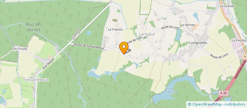 localisation de l'entreprise MONSIEUR ROMAIN LEGGERI  LARNAUD