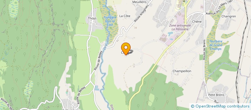 localisation de l'entreprise MONSIEUR ROMAIN LEGLAND  BELLEY