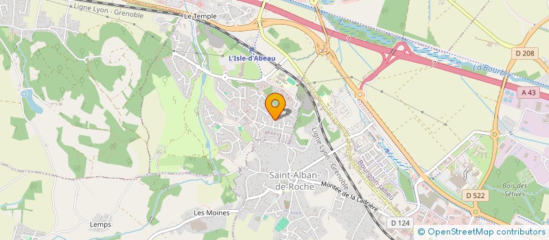 localisation de l'entreprise MONSIEUR ROMAIN LEGRAS  L'ISLE-D'ABEAU