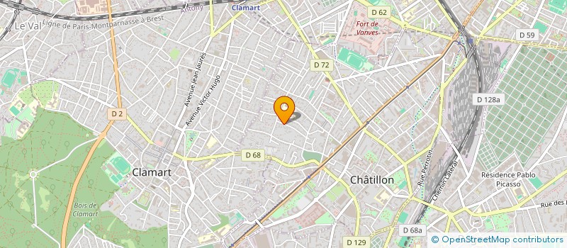 localisation de l'entreprise MONSIEUR ROMAIN LEHODEY à CHATILLON