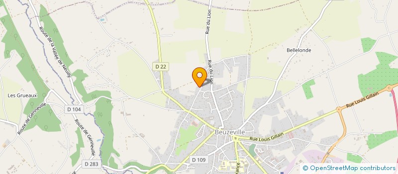 localisation de l'entreprise MONSIEUR ROMAIN LELOUP  BEUZEVILLE