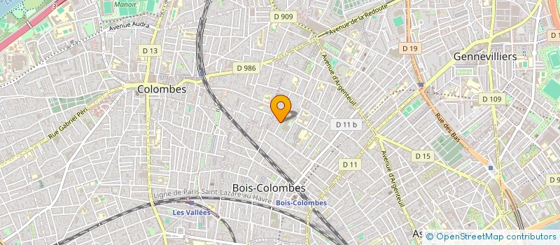 localisation de l'entreprise MONSIEUR ROMAIN LENARDUZZI à BOIS-COLOMBES