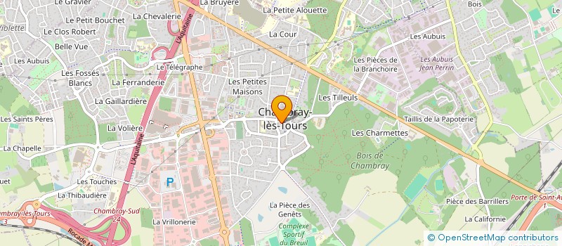 localisation de l'entreprise MONSIEUR ROMAIN LENGLET  CHAMBRAY-LES-TOURS