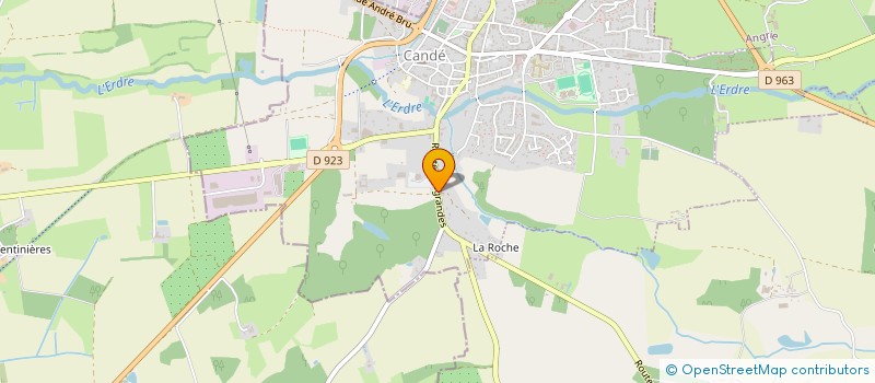 localisation de l'entreprise MONSIEUR ROMAIN LEPERLIER  CANDE