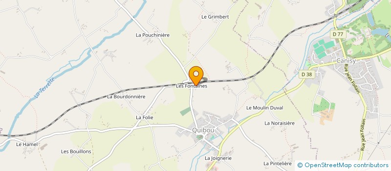 localisation de l'entreprise MONSIEUR ROMAIN LEPERLIER  QUIBOU