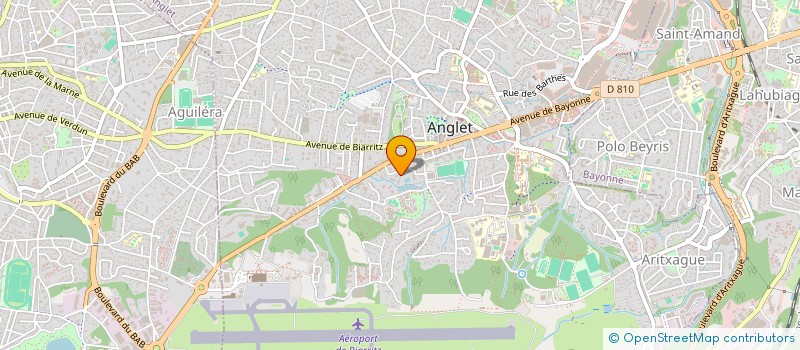 localisation de l'entreprise MONSIEUR ROMAIN LEPRETRE  ANGLET