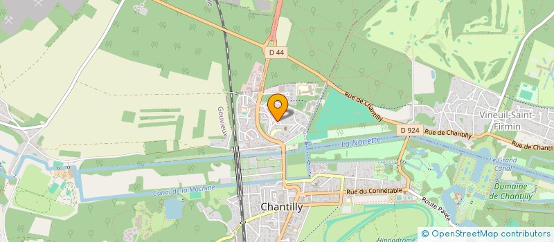 localisation de l'entreprise MONSIEUR ROMAIN LEQUEUX  CHANTILLY