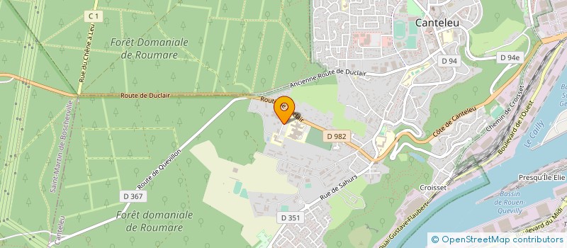 localisation de l'entreprise MONSIEUR ROMAIN LEQUEUX à CANTELEU