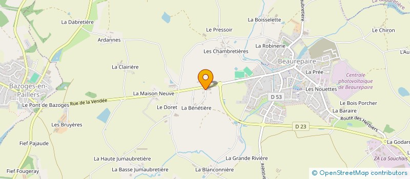 localisation de l'entreprise MONSIEUR ROMAIN LEROY à BEAUREPAIRE