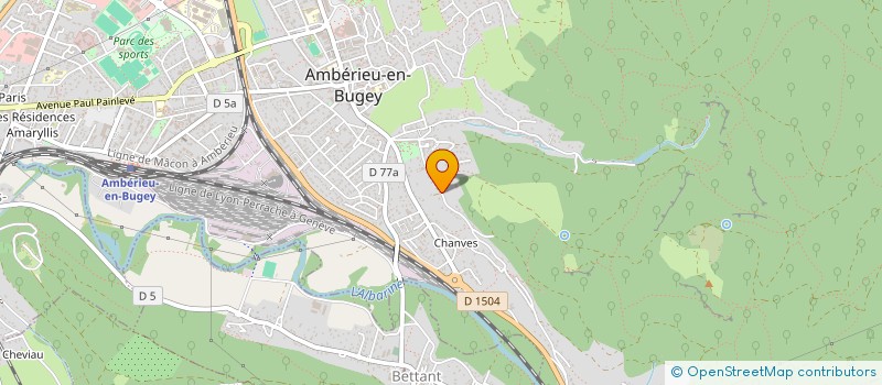 localisation de l'entreprise MONSIEUR ROMAIN LESCURE-LOUBAT  AMBERIEU-EN-BUGEY