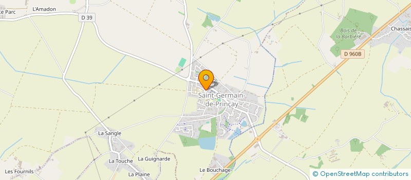 localisation de l'entreprise MONSIEUR ROMAIN LETRONNIER  SAINT-GERMAIN-DE-PRINCAY