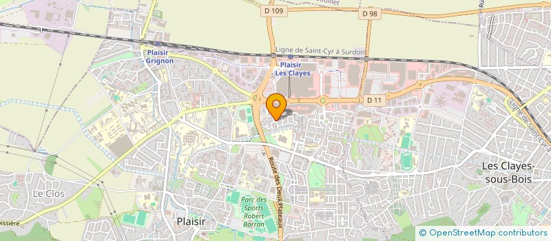 localisation de l'entreprise MONSIEUR ROMAIN LEVIEUGE  PLAISIR