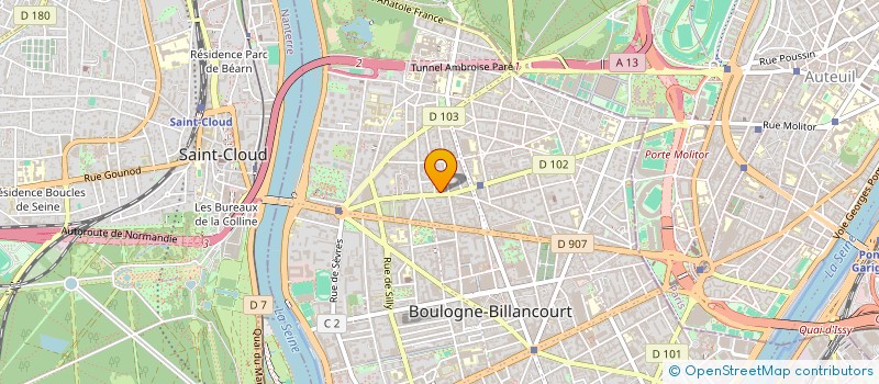 localisation de l'entreprise MONSIEUR ROMAIN LIU  BOULOGNE-BILLANCOURT