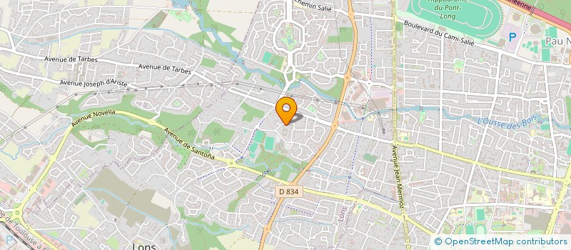 localisation de l'entreprise MONSIEUR ROMAIN LLEBOT  LONS