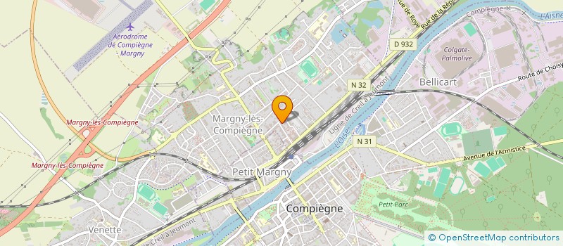 localisation de l'entreprise MONSIEUR ROMAIN LLORENS  MARGNY-LES-COMPIEGNE