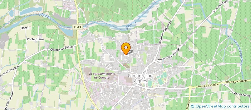 localisation de l'entreprise MONSIEUR ROMAIN LOEUILLET  CAMARET-SUR-AIGUES