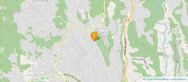 localisation de l'entreprise MONSIEUR ROMAIN LOPEZ  LA COLLE-SUR-LOUP