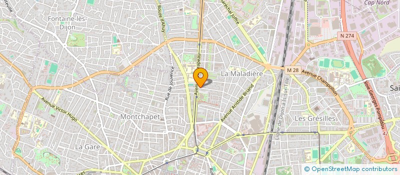 localisation de l'entreprise MONSIEUR ROMAIN LOUBOT  DIJON