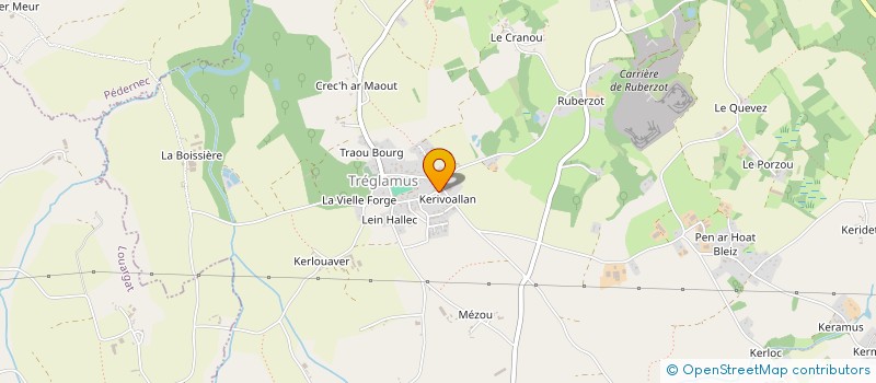 localisation de l'entreprise MONSIEUR ROMAIN LOUEDEC  TREGLAMUS