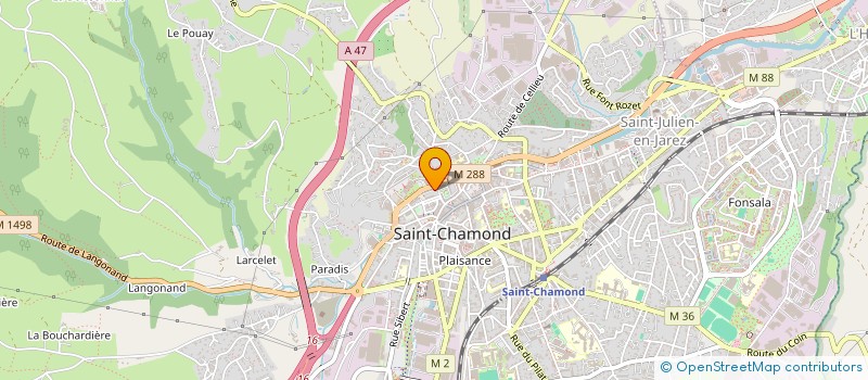 localisation de l'entreprise MONSIEUR ROMAIN LOUNES  SAINT-CHAMOND