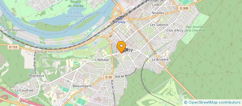 localisation de l'entreprise MONSIEUR ROMAIN LOUVRIER  POISSY