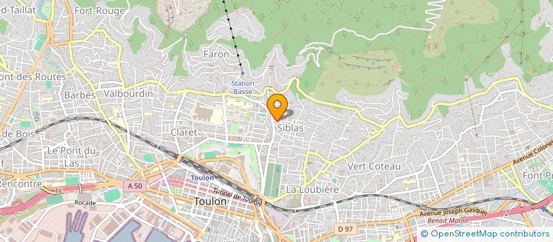 localisation de l'entreprise MONSIEUR ROMAIN LUNEAU  TOULON