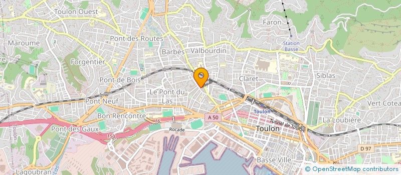 localisation de l'entreprise MONSIEUR ROMAIN LYARD  TOULON