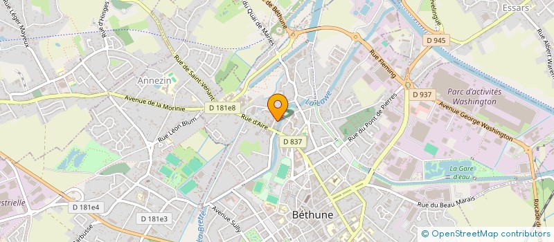 localisation de l'entreprise MONSIEUR ROMAIN MABIRE à BETHUNE