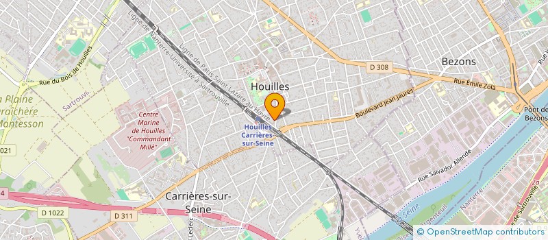 localisation de l'entreprise MONSIEUR ROMAIN MADELAINE  HOUILLES