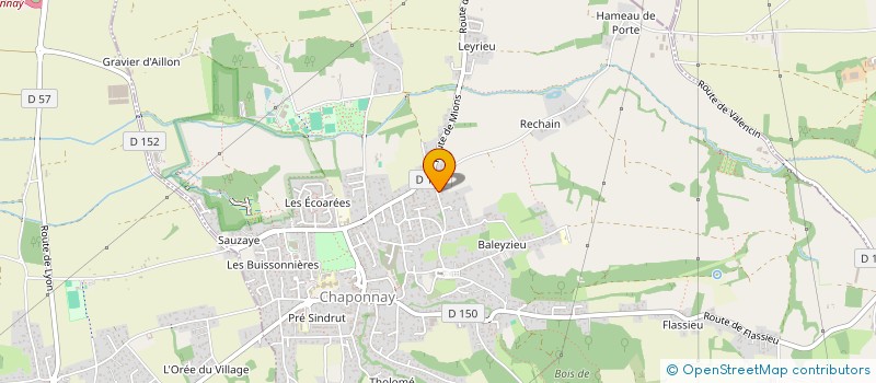 localisation de l'entreprise MONSIEUR ROMAIN MAGNIN-POSTILLON  CHAPONNAY