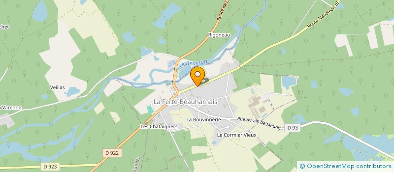 localisation de l'entreprise MONSIEUR ROMAIN MAIGNAN  LA FERTE-BEAUHARNAIS