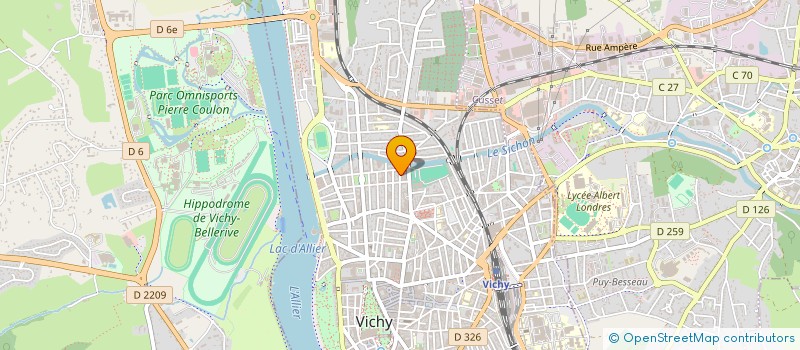 localisation de l'entreprise MONSIEUR ROMAIN MAILLARD à VICHY