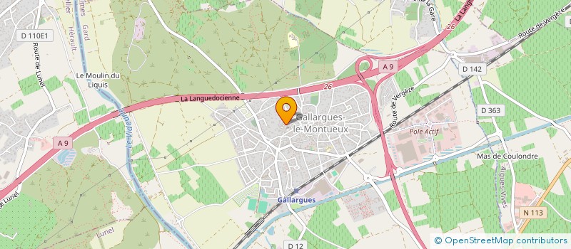 localisation de l'entreprise MONSIEUR ROMAIN MALACHANE  GALLARGUES-LE-MONTUEUX