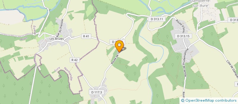 localisation de l'entreprise MONSIEUR ROMAIN MALHERBE à DAMPIERRE-SUR-AVRE