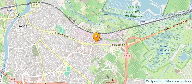 localisation de l'entreprise MONSIEUR ROMAIN MALLET  AGDE