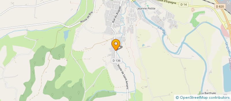 localisation de l'entreprise MONSIEUR ROMAIN MANERA à SAVERDUN